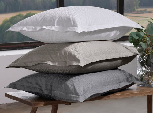 Lot De 2 Taies D'oreiller King Size The Threadery - Coton Cachemire Luxe, Gris Clair, Neuves Avec étiquettes