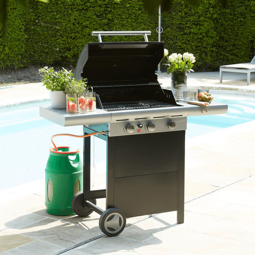 Barbecue à gaz - Spring 3002 - BARBECOOK - sur roulettes / sur pied / en métal
