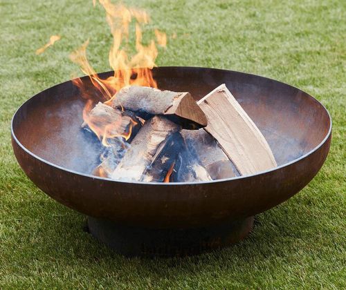 Brasero de jardin à bois - Jack 75 - BARBECOOK - en fonte / en acier laqué / rond