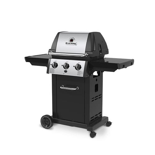 Barbecue à gaz - MONARCH™ 320 - Broil King - sur roulettes / en fonte / en acier inoxydable