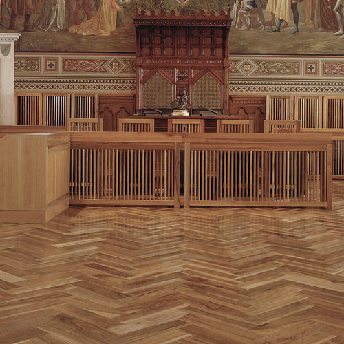 Parquet massif - MASS : CORRENTI - ALI - en noyer / mat / à coller