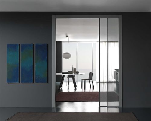 Porte d'intérieur - EGO - Gruppo Door 2000 - en aluminium / battante / coulissante