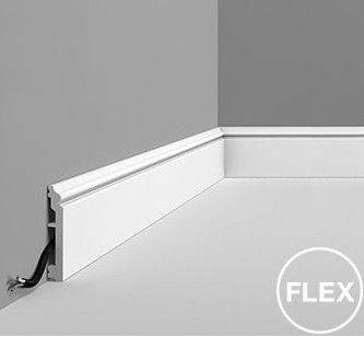 Plinthe en polyuréthane - SX173 FLEX - BIANCHI LECCO SRL - moulurée / lumineuse / flexible
