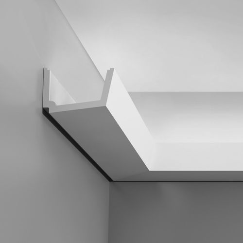 Moulure en polyuréthane - CORNICE C357 STRAIGHT - BIANCHI LECCO SRL - carrée / intérieure / pour éclairage indirect