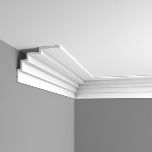Moulure en polyuréthane - CORNICE SOFFITTO C393 STEPS - BIANCHI LECCO SRL - droite / intérieure