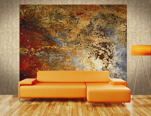 Papier peint contemporain - CARL ROBINSON 4: CB42900M - BIANCHI LECCO SRL - à motif / aspect métal / orange