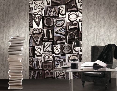 Papier peint contemporain - CARL ROBINSON 4: CB44400M - BIANCHI LECCO SRL - en vinyle / à motif / blanc