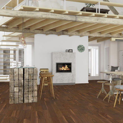 Parquet contrecollé - NUGL3KTD  - BOEN PARKETT - en noyer / en huile naturelle / à coller