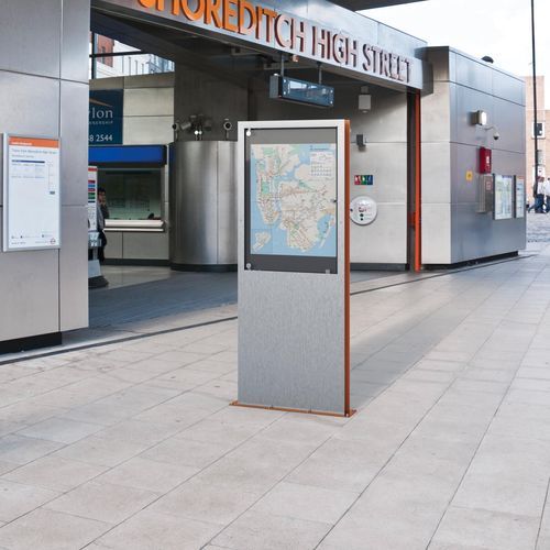 Panneau d'affichage d'extérieur - AFFIX - CITY DESIGN - publicitaire / modulaire / double face