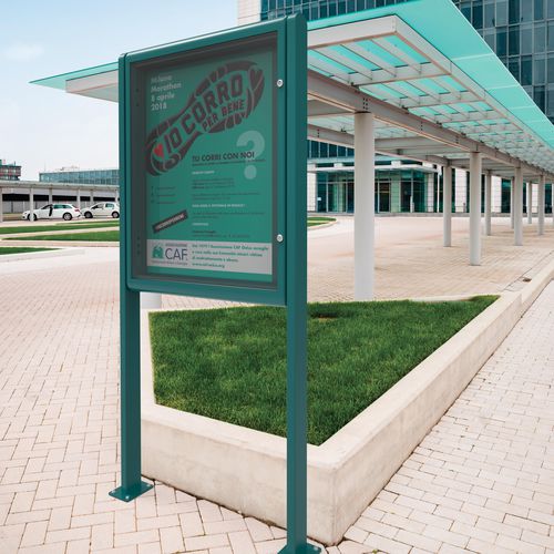 Panneau d'affichage sur pieds hauts - SIRYA - CITY DESIGN - mural / d'extérieur / publicitaire
