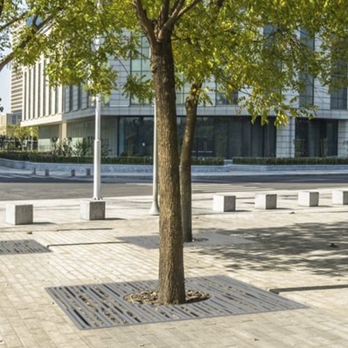 Grille d'arbre carrée - RADICI - CITY DESIGN - en acier / en acier galvanisé / en acier thermolaqué