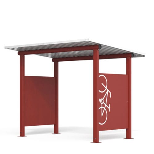 Abri vélo durable - RADZOLL 3M - CITY DESIGN - étanche / en acier galvanisé / multiplace