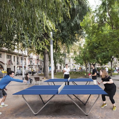 Table de ping-pong d'extérieur - TOPSPIN - CITY DESIGN - contemporaine / pour école / pour université