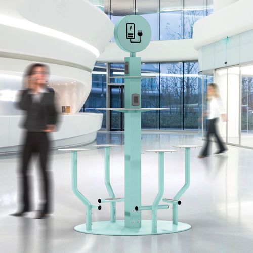 Station de recharge USB - RECHARGE - CITY DESIGN - en acier galvanisé / sécurisée / urbaine