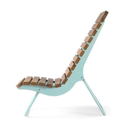 Chaise longue contemporaine - BOJON A - CITY DESIGN - en pin / en bois de feuillus / en acier