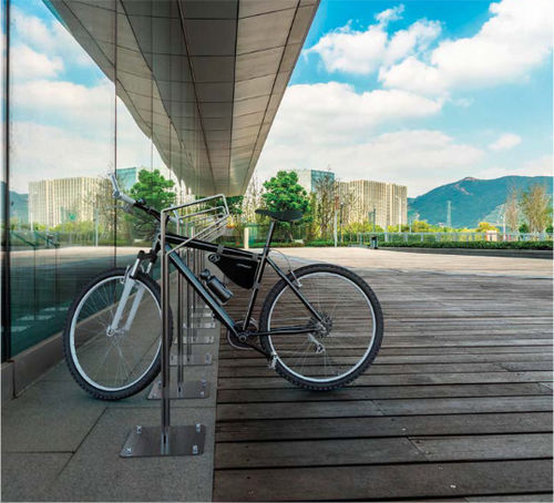 Range-vélo au sol - GREYHOUND - CITY DESIGN - sécurisé / vertical / d'extérieur