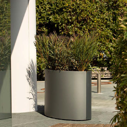 Jardinière en acier corten - DUO - CITY DESIGN - en acier galvanisé / en inox / circulaire