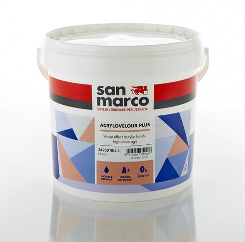 Peinture de finition - ACRYLOVELOUR PLUS - San Marco - intérieure / murs / pour plafond