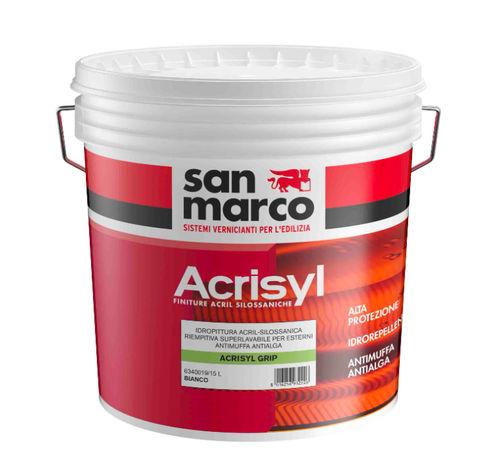 Enduit de déshumidification - ACRISYL GRIP - San Marco - pour extérieur / résidentiel / pour mur