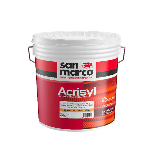 Peinture d'imperméabilisation - ACRISYL PITTURA LISCIA - San Marco - isolante / d'extérieur / pour mur