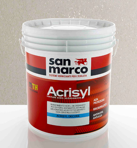 Peinture décorative - ACRISYL DECORA - San Marco - de protection / de finition / thermique