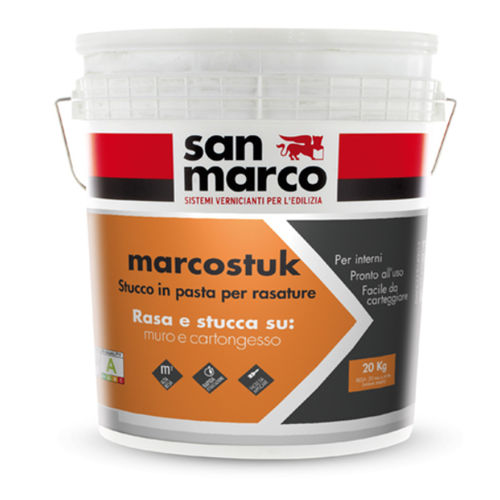 Enduit de lissage - MARCOSTUK    - San Marco - de rebouchage / d'intérieur / pour plâtre