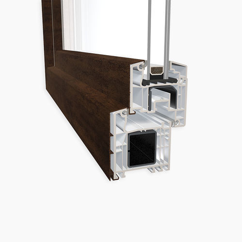 Profilé pour fenêtre en aluminium - DQG 70 ALU - DIQUIGIOVANNI - en acier galvanisé / acoustique / à coupure thermique