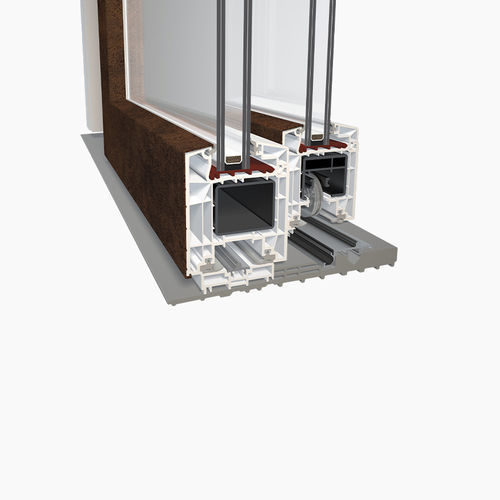 Profilé pour porte en verre - DQG HST 85 ALU - DIQUIGIOVANNI - en aluminium / en acier galvanisé / de sécurité