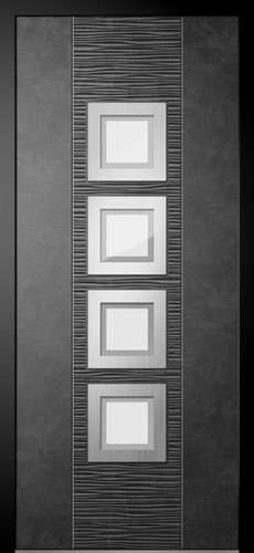 Porte d'entrée - INFINITY - DIQUIGIOVANNI - en aluminium / en inox / battante
