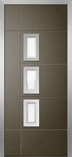 Porte d'entrée - A FILO - DIQUIGIOVANNI - en aluminium / en PVC / battante
