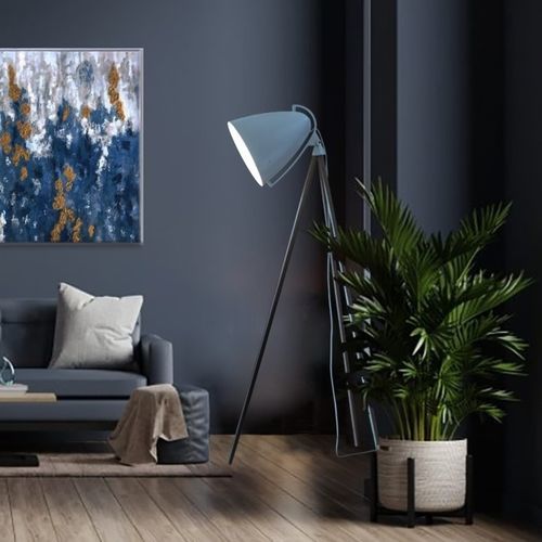 Lampe sur pied - FARO NEXT  - PALLUCCO - en acier / en chêne / contemporaine