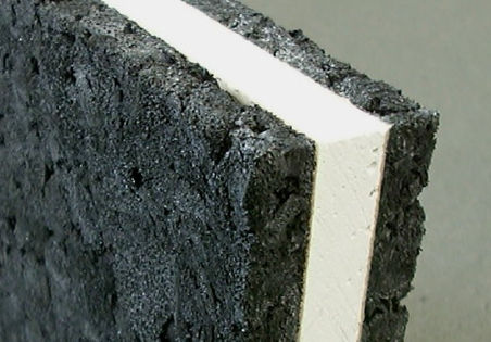 Panneau sandwich pour mur - ECO-C1 DOUBLE﻿ - ECOPOLIMER - face en caoutchouc / âme en plaque de plâtre