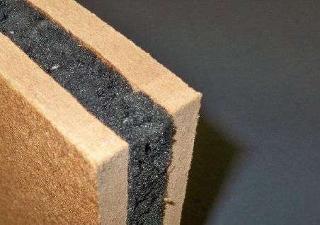 Panneau sandwich pour mur - ECO-WOOD - ECOPOLIMER - face en fibres de bois / âme en caoutchouc