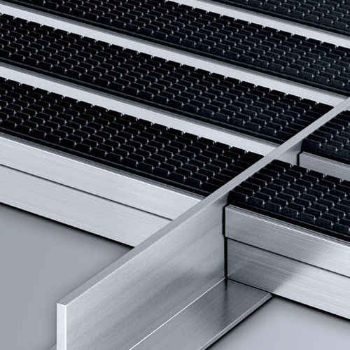 Profilé de finition aluminium - T22 - emco Bautechnik GmbH - pour moquette / en T / argenté