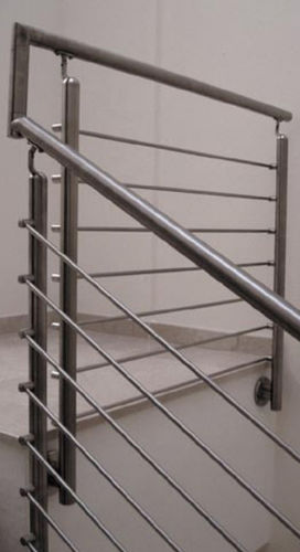 Garde-corps en inox - AISI 304 SATIN FINISH  - EURO-FER - à barreaux / d'intérieur / pour escalier