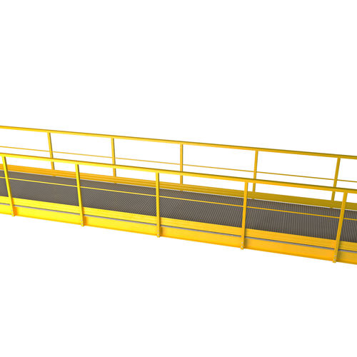 Passerelle en acier - P-TREX S - FIBRE NET GROUP - à poutres