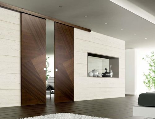 Porte d'intérieur - RIO CN - GHIZZI & BENATTI - en bois / coulissante / pleine