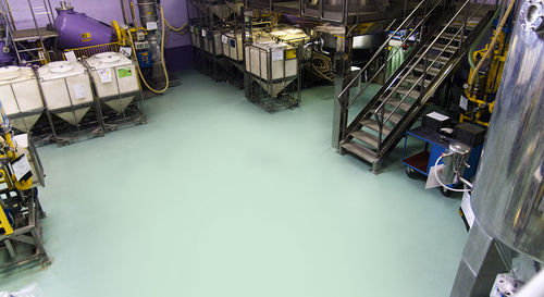 Revêtement de sol en résine époxy - AQUA COATING - IPM ITALIA - pour parking / pour le tertiaire / en rouleau