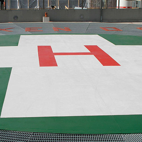 Revêtement de sol en résine époxy - AQUA POX F3 - IPM ITALIA - pour hôpital / satiné / aspect béton coloré