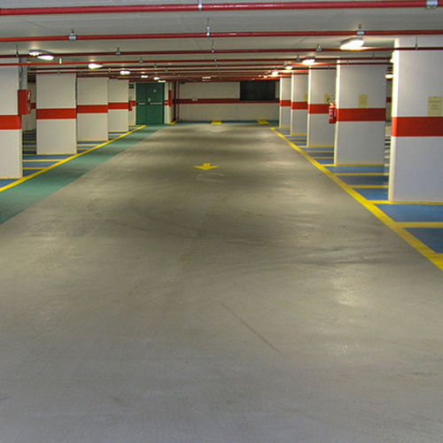 Revêtement de sol en polyuréthane - BASIC PARKDECK 0S11 B - IPM ITALIA - époxy / pour parking / satiné