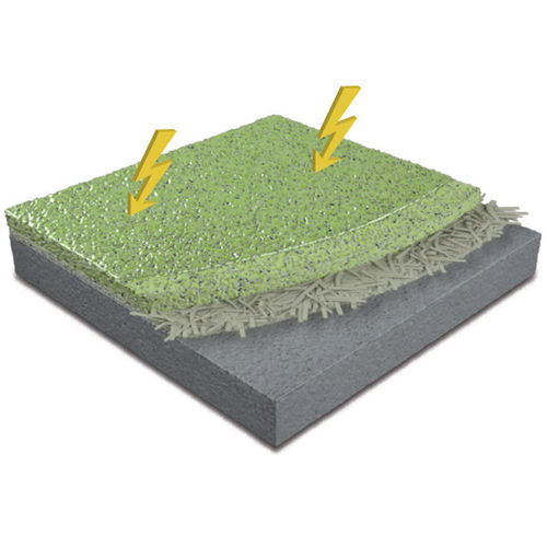 Revêtement de sol en quartz - BASIC QCF AST / ESD - IPM ITALIA - époxy / pour le tertiaire / texturé