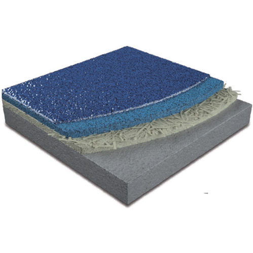 Revêtement de sol époxy - AQUA QCF COLORMIX  - IPM ITALIA - pour le tertiaire / texturé / aspect béton