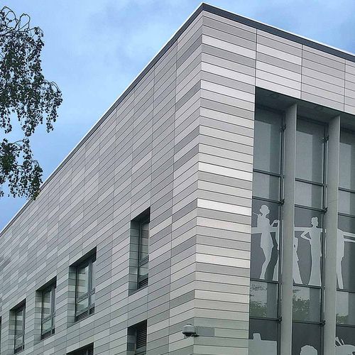Bardage en plaques - ALUCOVERING® - ALIVA - aluminium / en aluminium extrudé / lisse
