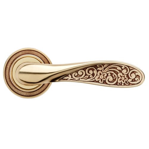 Poignée pour porte - FIORE - MARTINELLI - en laiton / de style / aspect doré