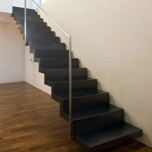 Escalier droit - A 231 - METALL CONCEPT - à marches en métal / structure en métal / résidentiel