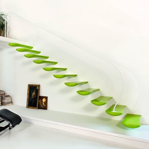 Escalier droit - C 126 - METALL CONCEPT - à marches en métal / résidentiel / d'intérieur