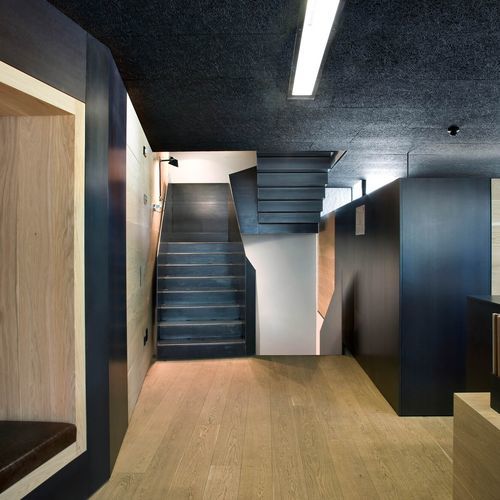 Escalier demi-tournant - F 123 - METALL CONCEPT - à marches en métal / structure en métal / professionnel