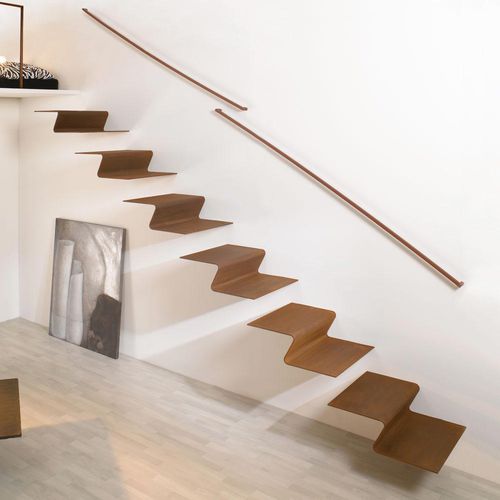 Escalier droit - C 118 - METALL CONCEPT - à marches en métal / résidentiel / d'intérieur