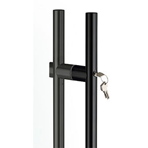 Poignée de tirage de porte - KLA.Y02.0000 - PBA - en aluminium / contemporaine / avec serrure intégrée