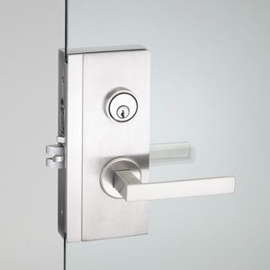 Poignée pour porte en verre - HGU_0IT_151 - PBA - en métal / contemporaine / avec serrure intégrée